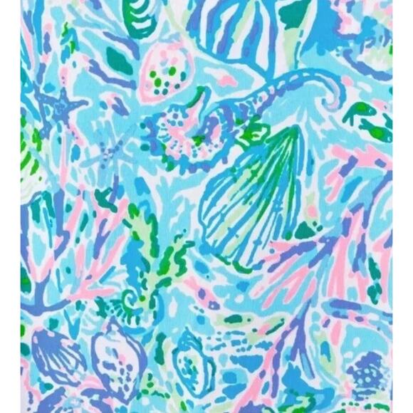 NWT LILLY PULITZER SIZE Small SKIPPER POPOVER SURF BLUE SOLEIL IT ON ME UPF 50+ - Picture 2 of 4